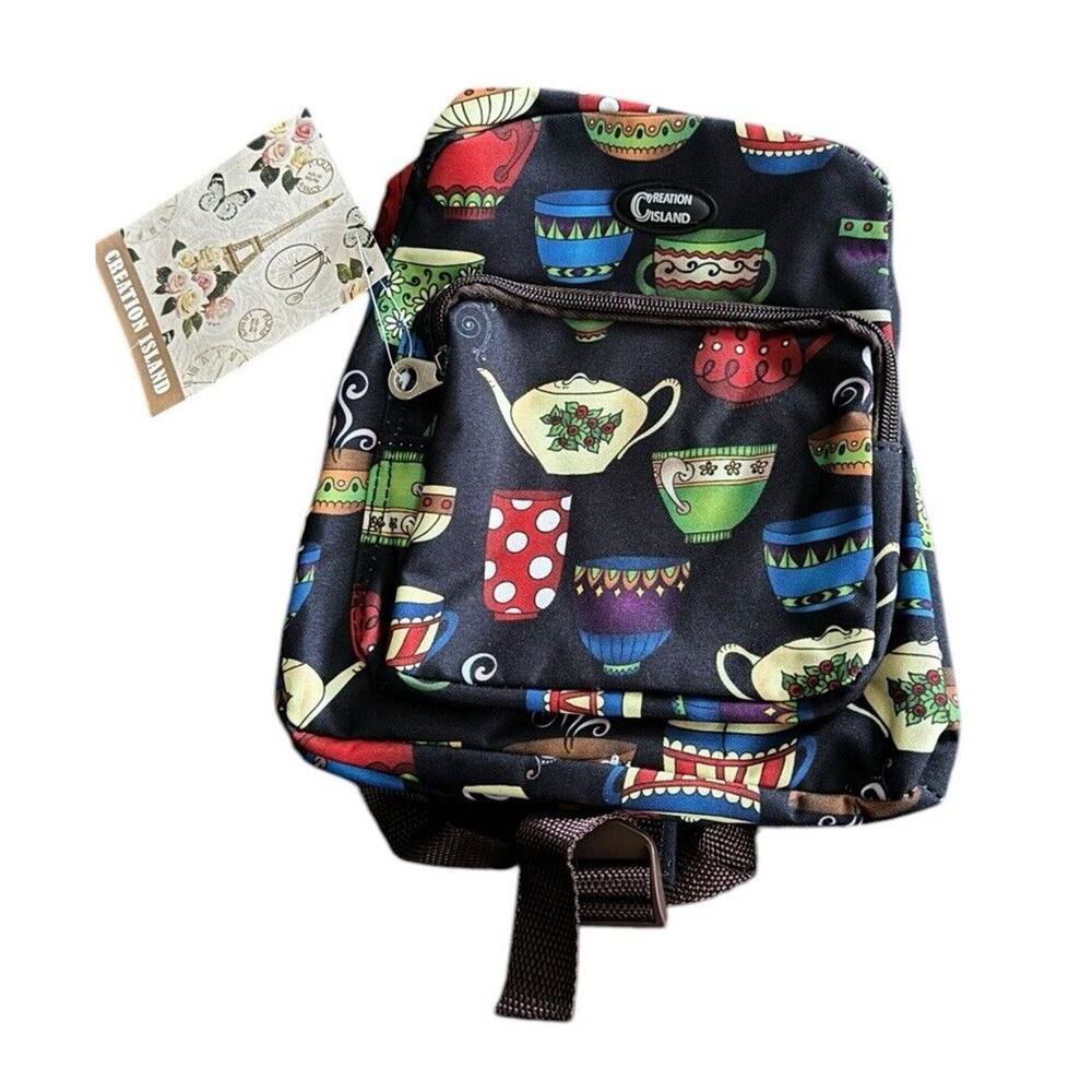 Creation Island Day Pack Mini Backpack Tea Coffee NWT Travel Vacation Essential - Picture 2 of 8